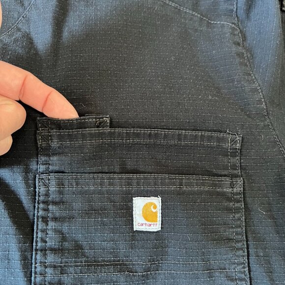 Carhartt Men's Slim Fit 6 pockets Scrub top black size L - Picture 9 of 13